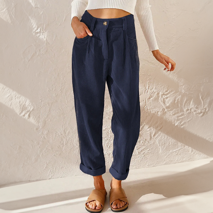 Cora high waisted corduroy trousers – image 5