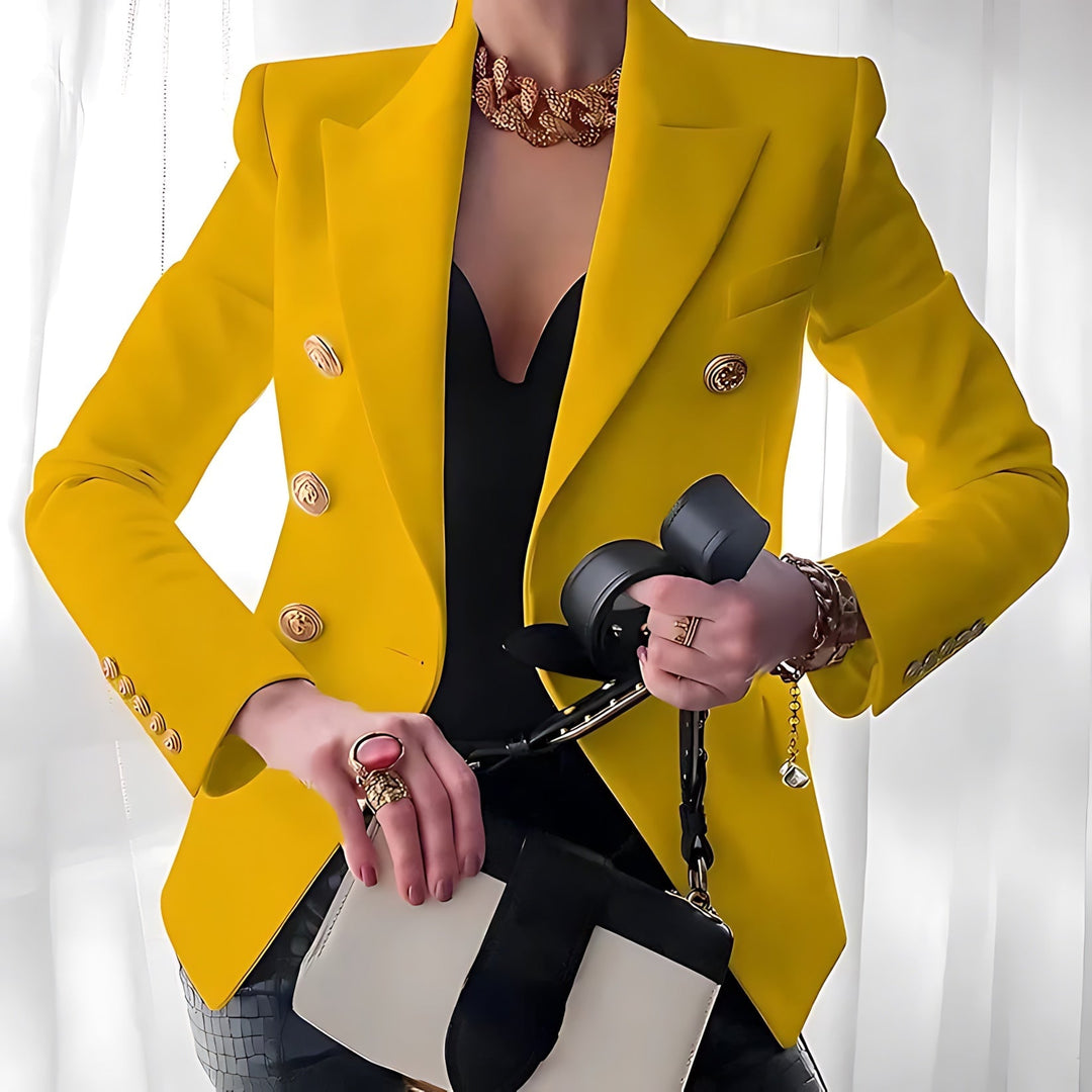 Josefina double breasted blazer with gold buttons – image 4