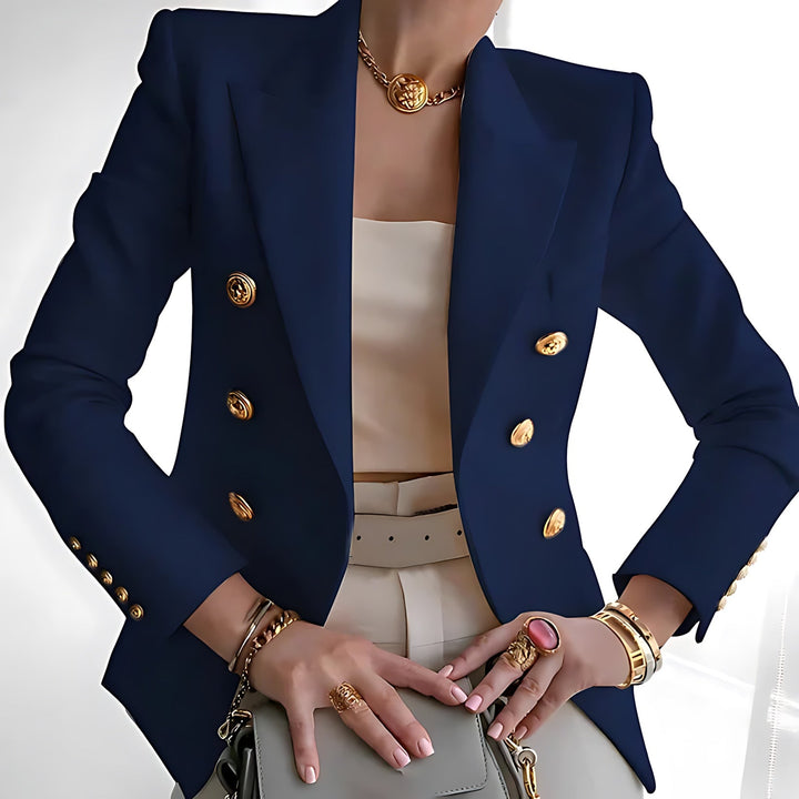 Josefina double breasted blazer with gold buttons – image 5