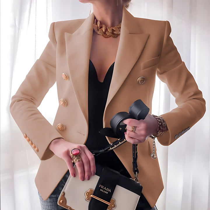 Josefina double breasted blazer with gold buttons – image 7