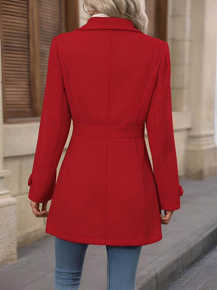 Clemence fitted double breasted trench coat – image 11