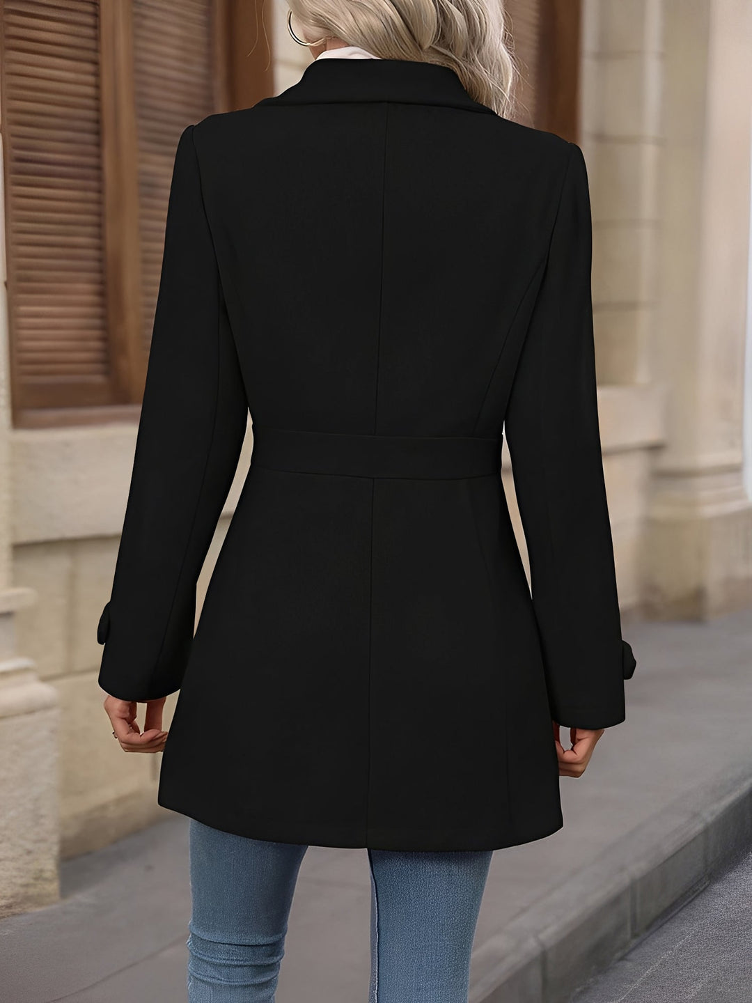 Clemence fitted double breasted trench coat – image 9