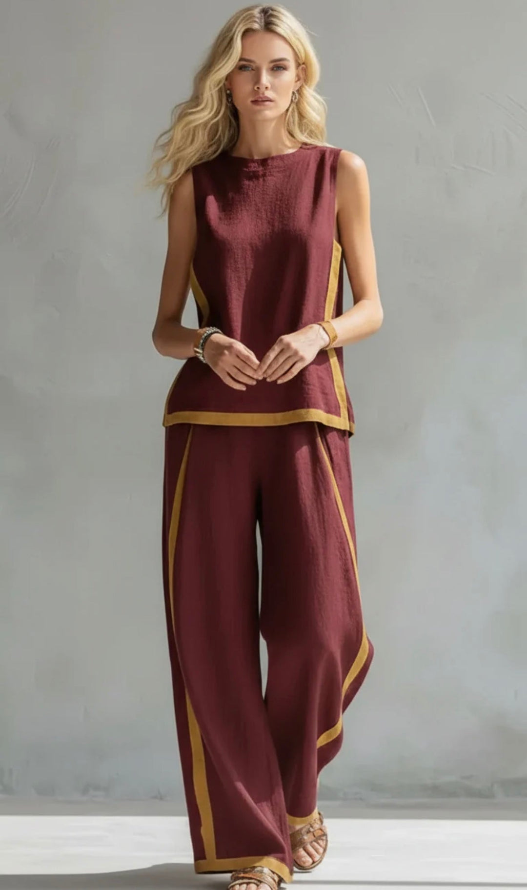 Juni relaxed waistcoat and trouser co-ord set – image 4