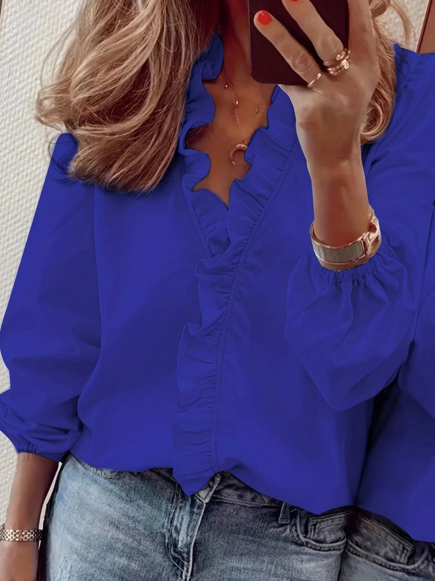 Jemima ruffled volume sleeve blouse – image 5