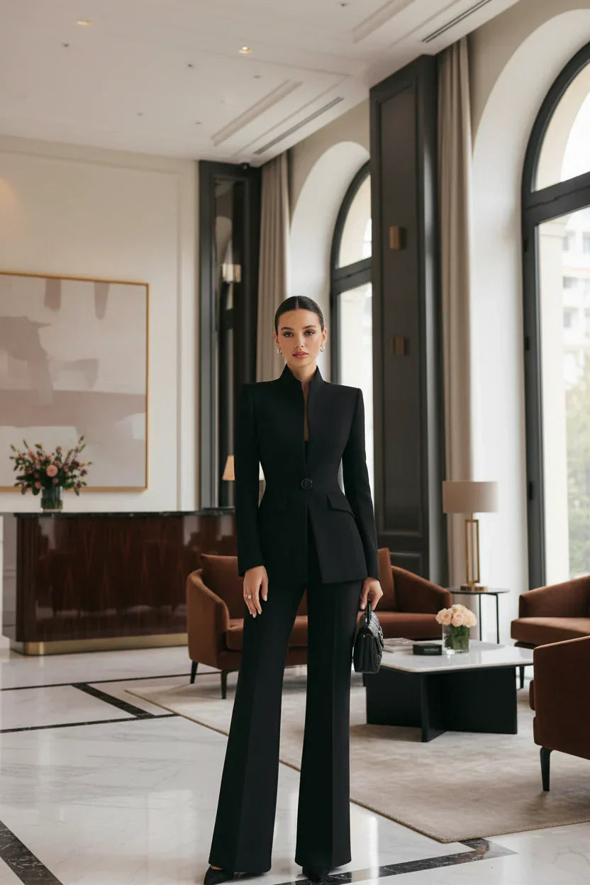 Molly blazer and palazzo trouser set – image 2