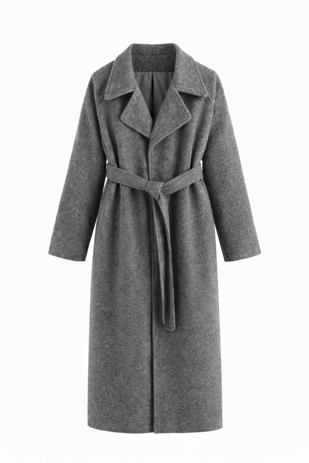 Ianthe belted long coat with wide lapels – image 4