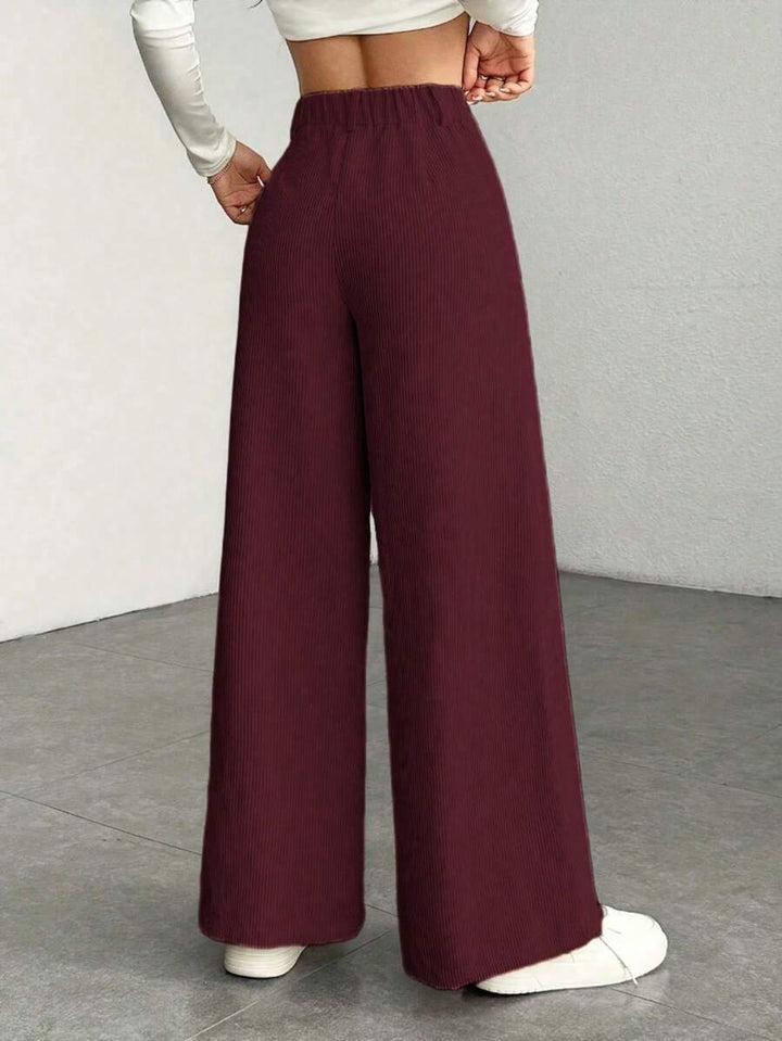 Ronja high waist wide leg corduroy trousers – image 12