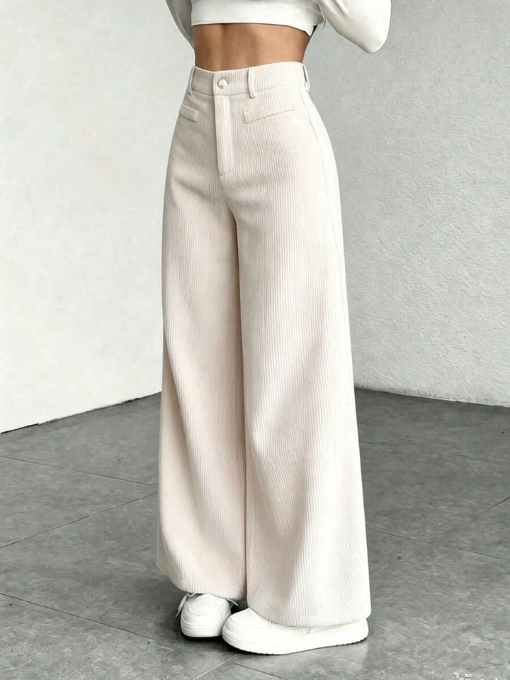 Ronja high waist wide leg corduroy trousers – image 13