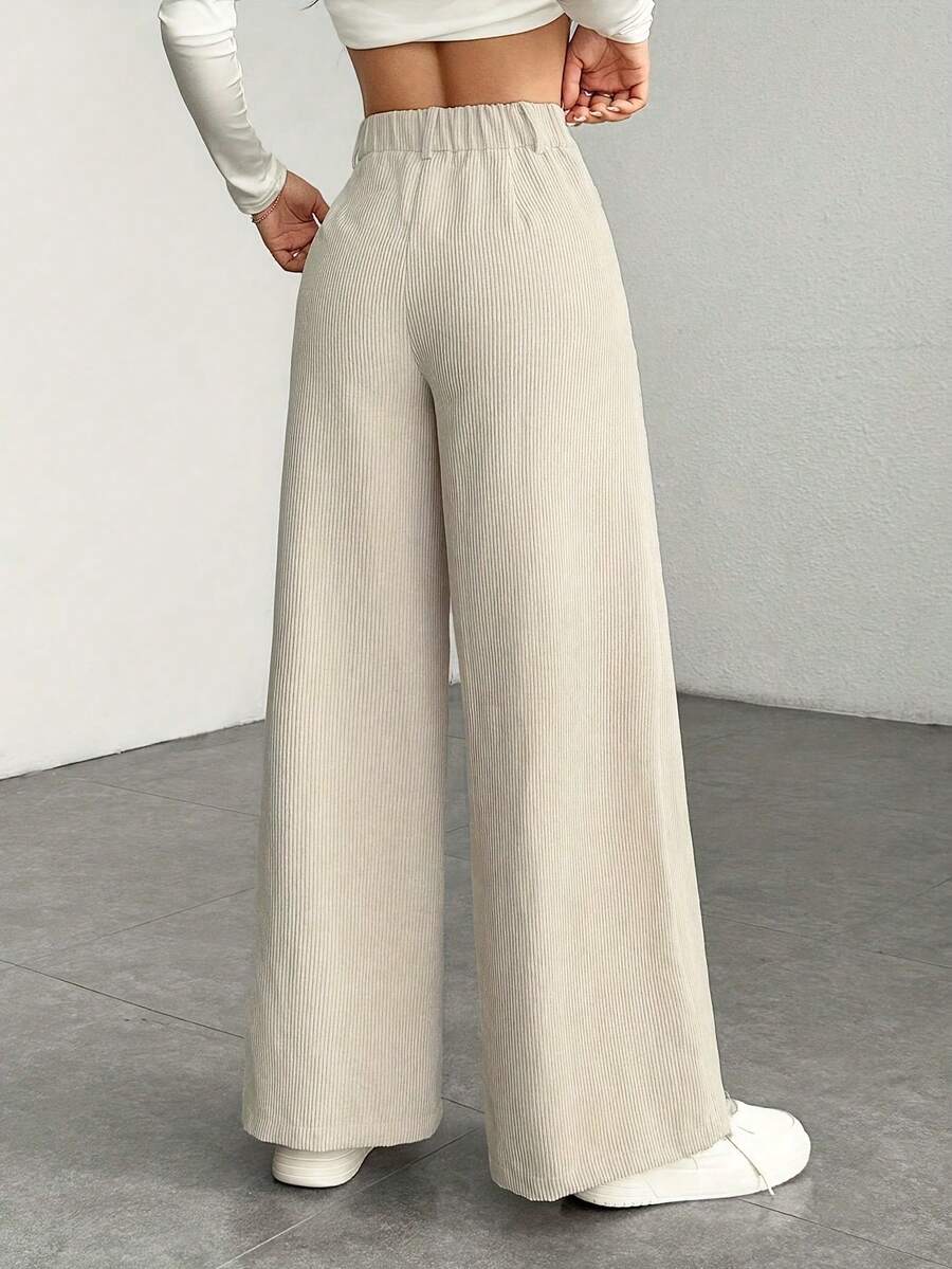 Ronja high waist wide leg corduroy trousers – image 2