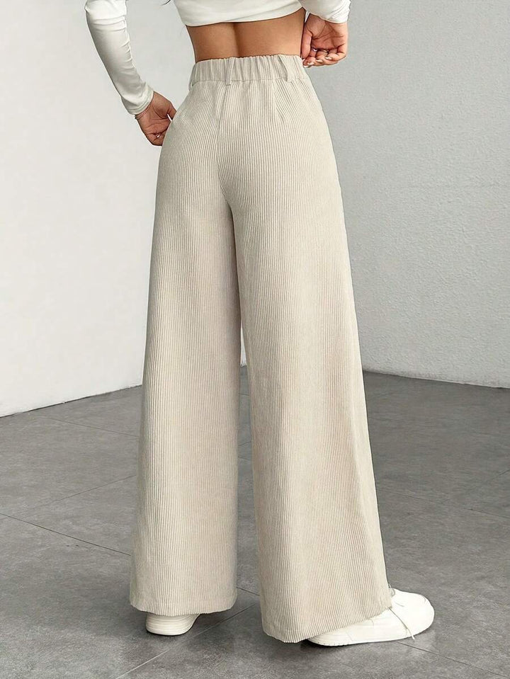 Ronja high waist wide leg corduroy trousers – image 2