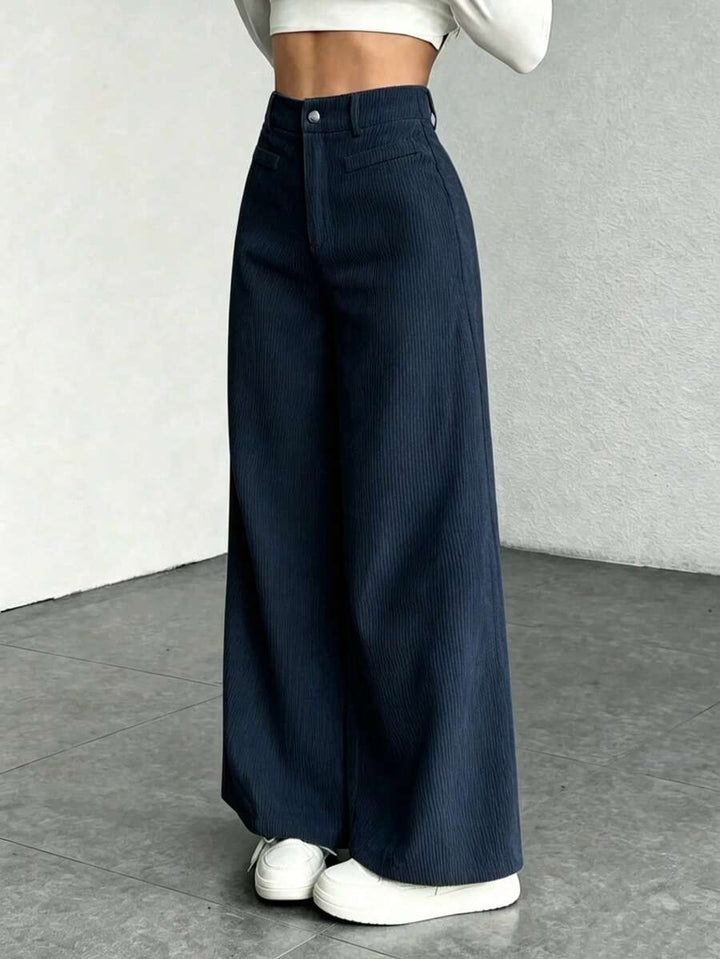 Ronja high waist wide leg corduroy trousers – image 21