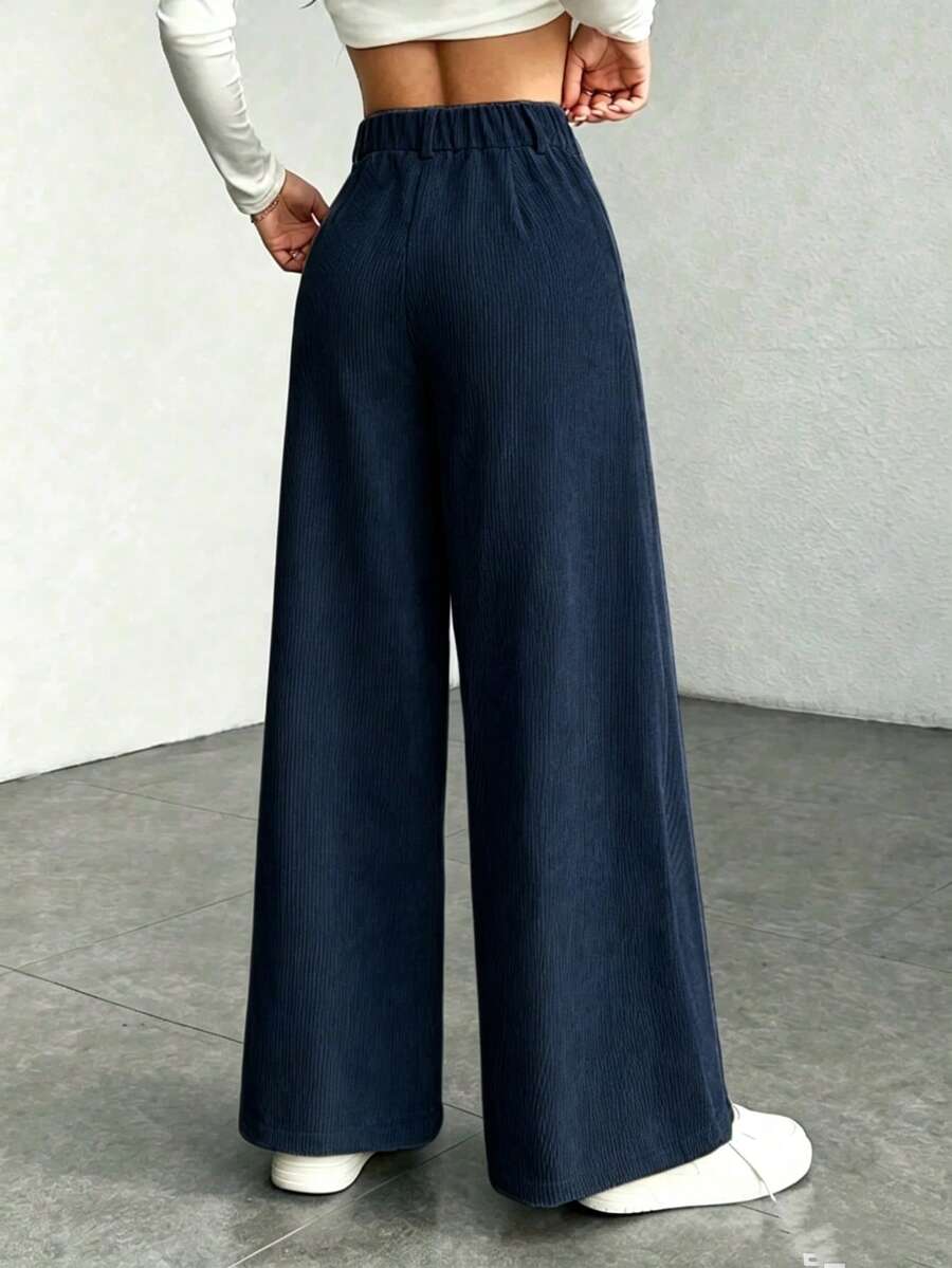 Ronja high waist wide leg corduroy trousers – image 22