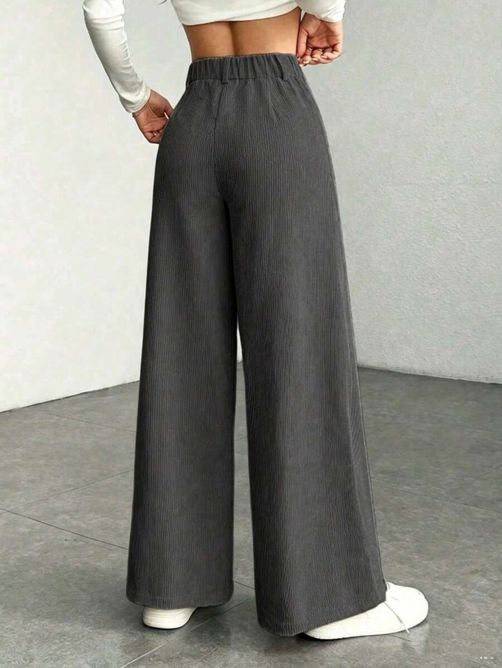 Ronja high waist wide leg corduroy trousers – image 24