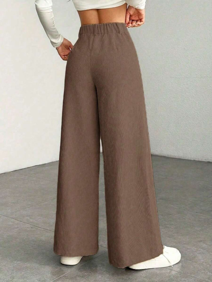Ronja high waist wide leg corduroy trousers – image 4