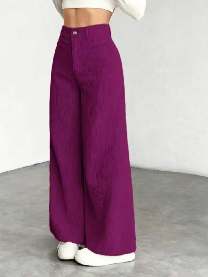 Ronja high waist wide leg corduroy trousers – image 7