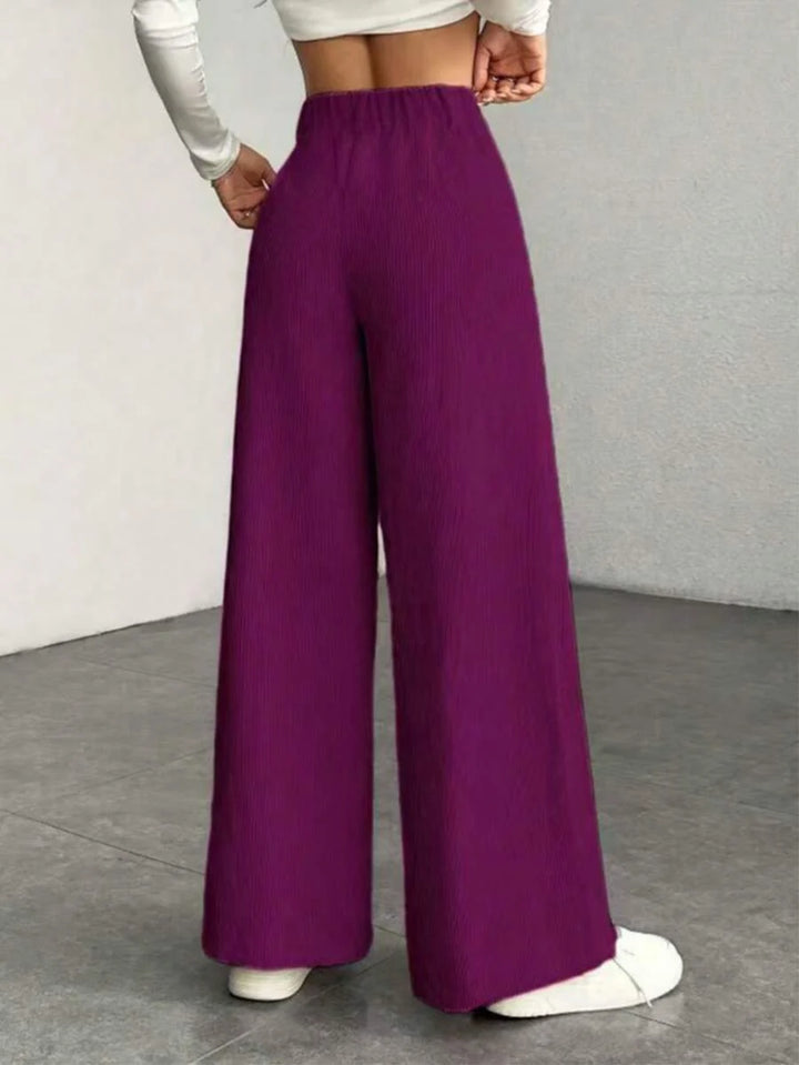 Ronja high waist wide leg corduroy trousers – image 8
