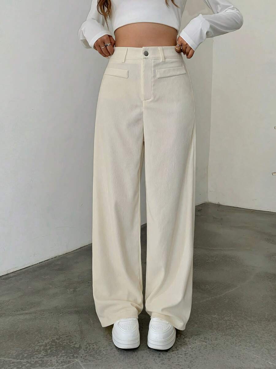 Ronja high waist wide leg corduroy trousers
