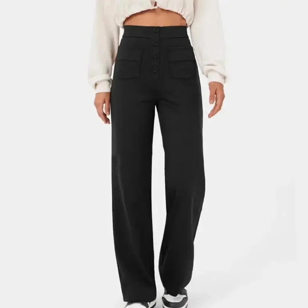 Elain high waisted ankle length wide leg trousers – image 2
