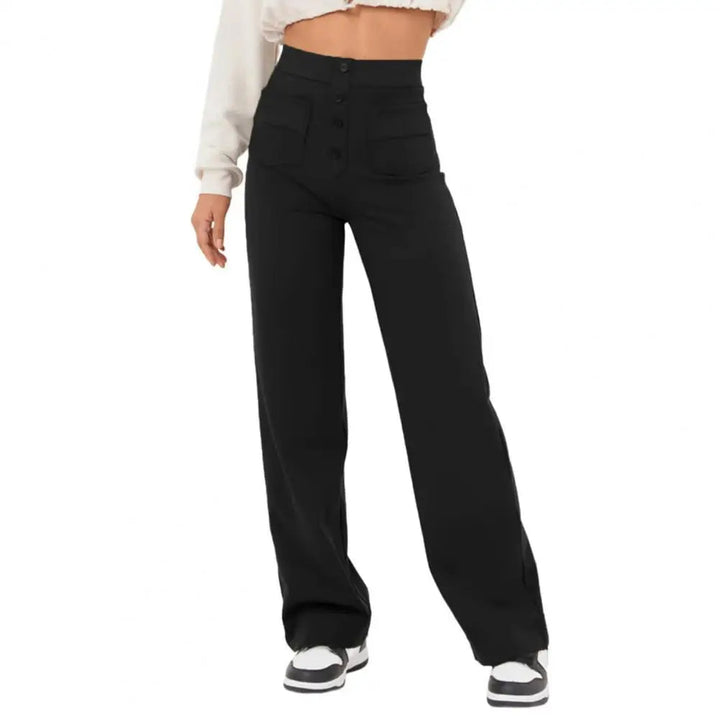Elain high waisted ankle length wide leg trousers – image 3