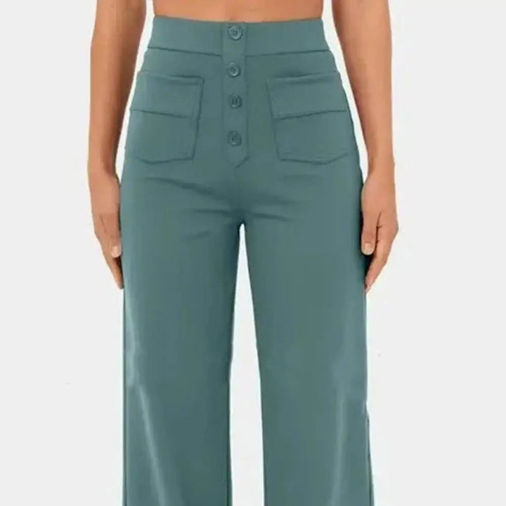 Elain high waisted ankle length wide leg trousers – image 8