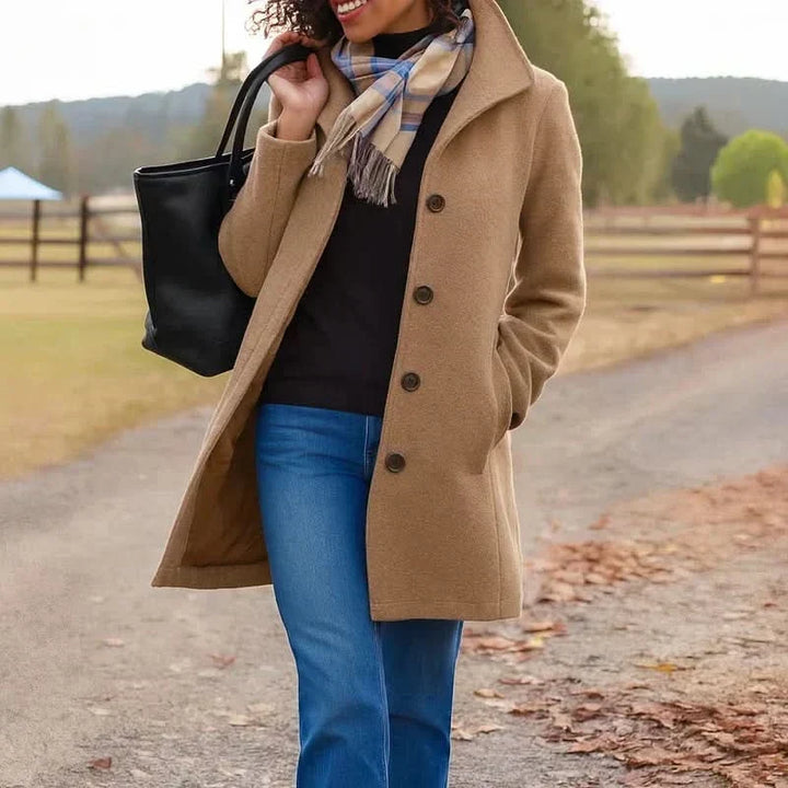 Matilda straight cut wool coat