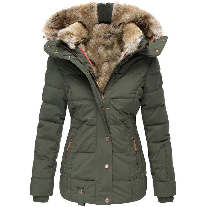 Iva winter jacket with faux fur lining