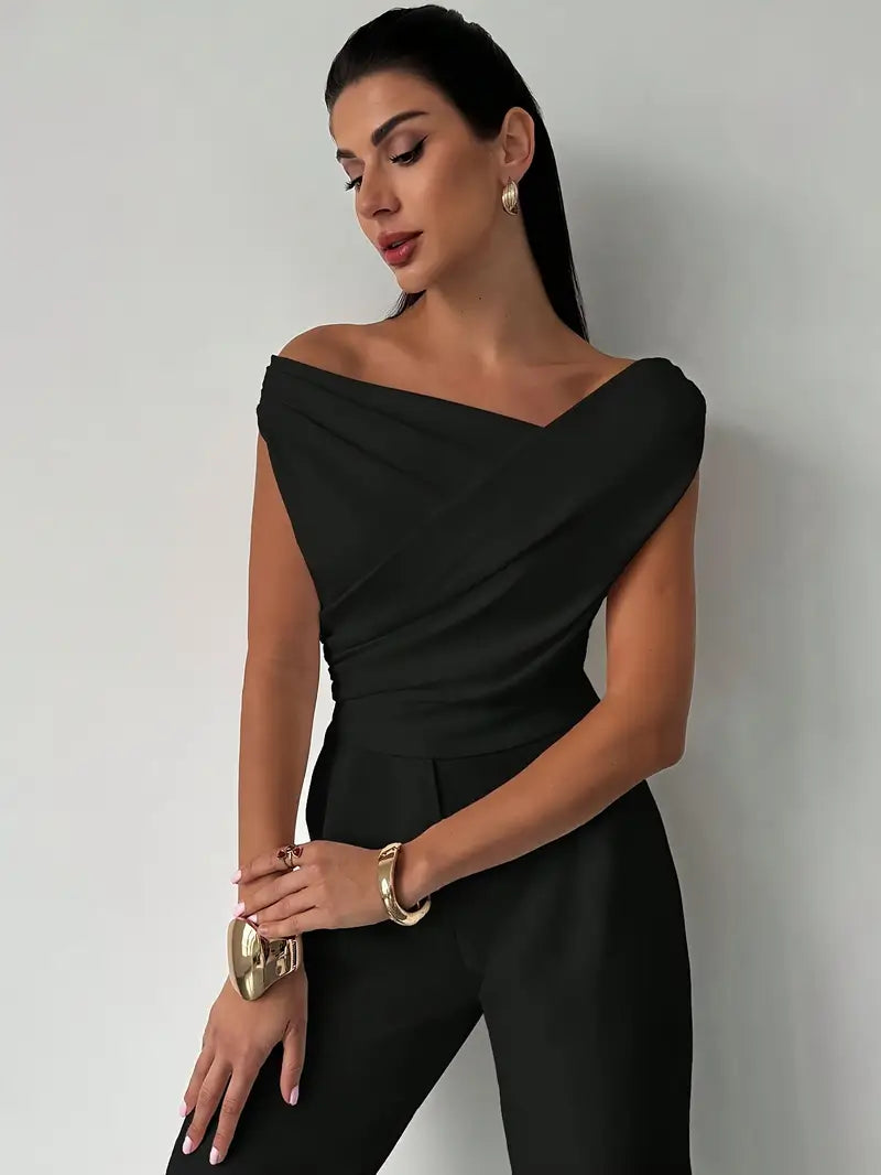 Suki off shoulder draped wrap top – image 9