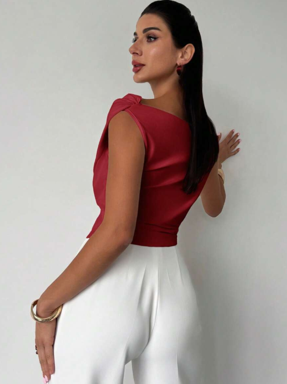 Suki off shoulder draped wrap top – image 15