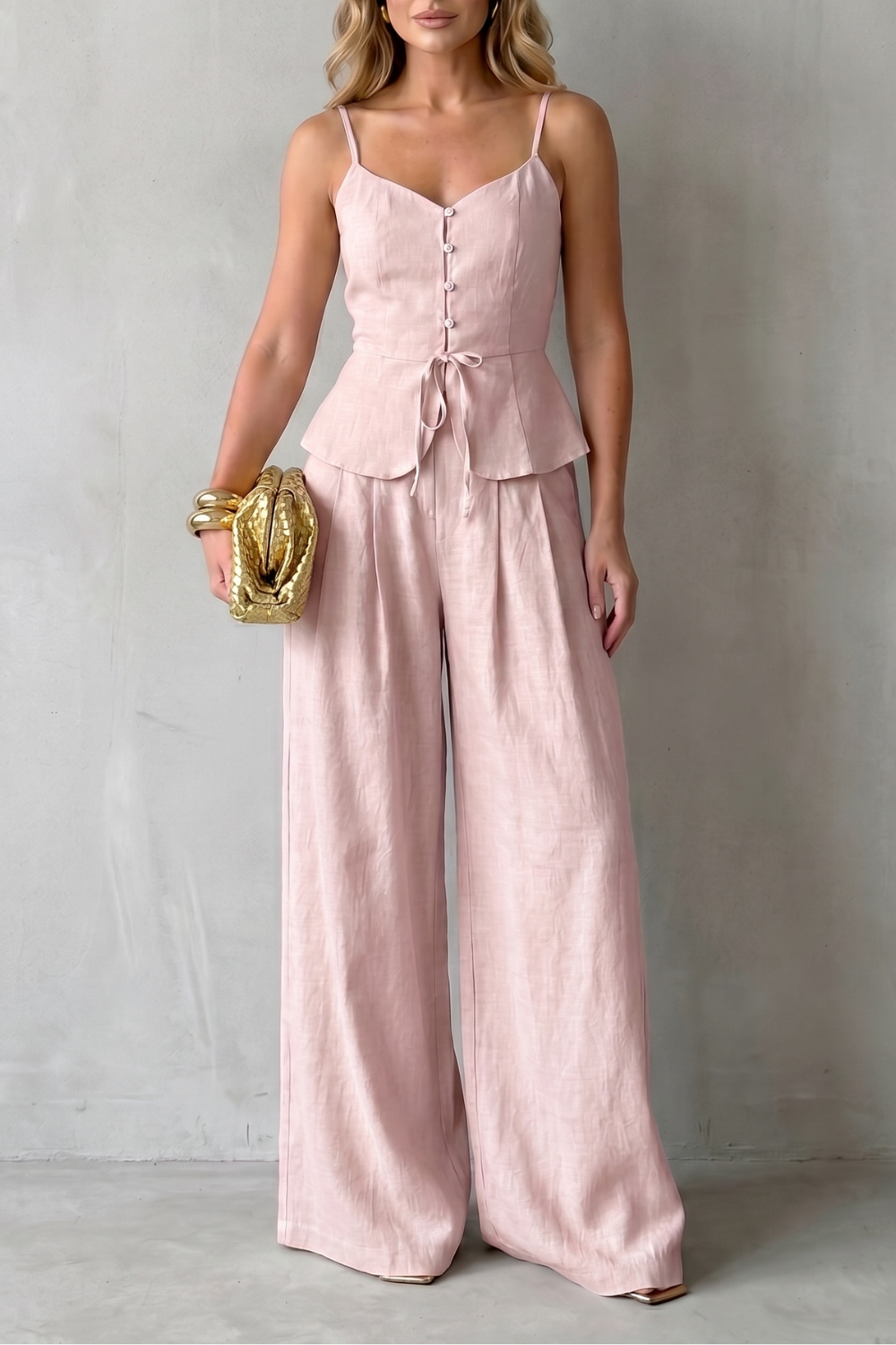 Celyn camisole and wide leg trouser co ord set – image 7