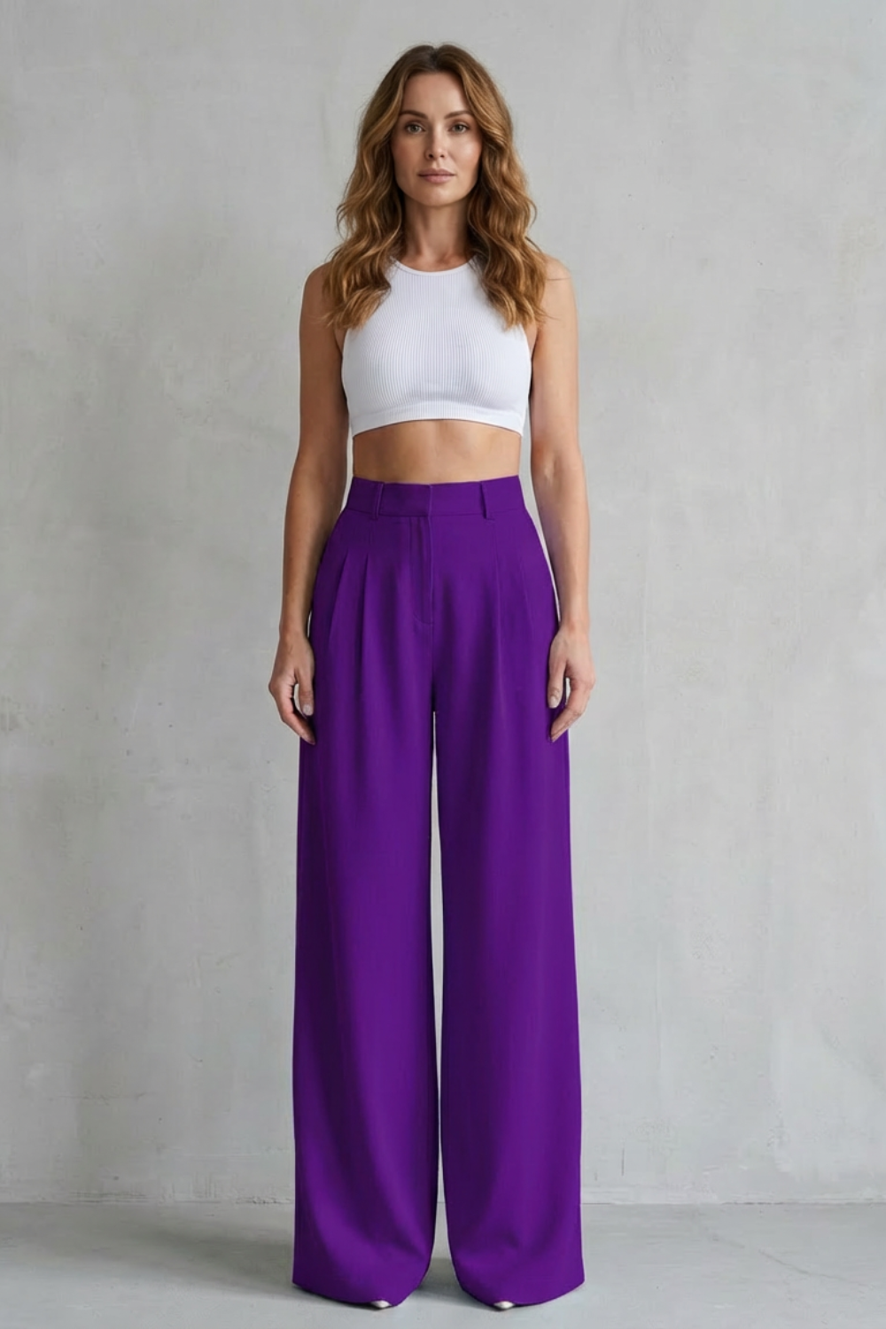 Phoebe draped wide leg tailored trousers – image 16
