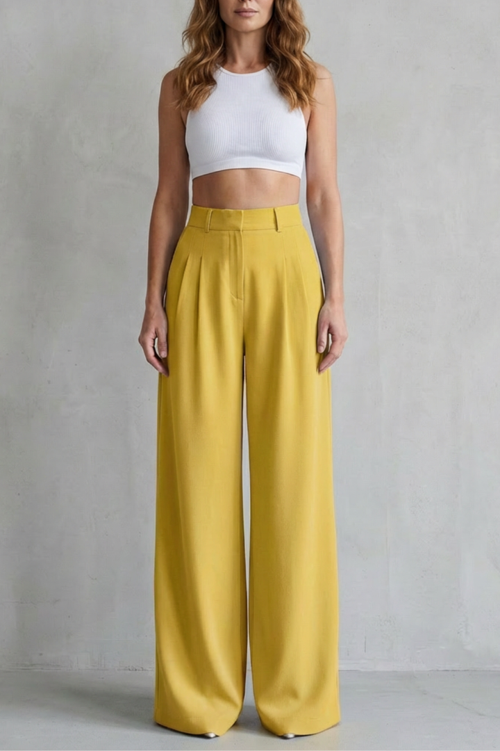 Phoebe draped wide leg tailored trousers – image 17