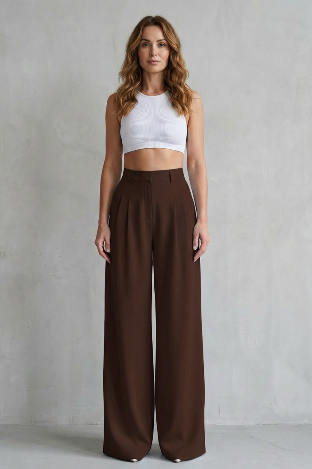 Phoebe draped wide leg tailored trousers – image 22