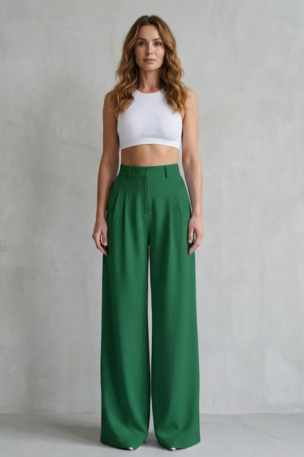 Phoebe draped wide leg tailored trousers – image 8