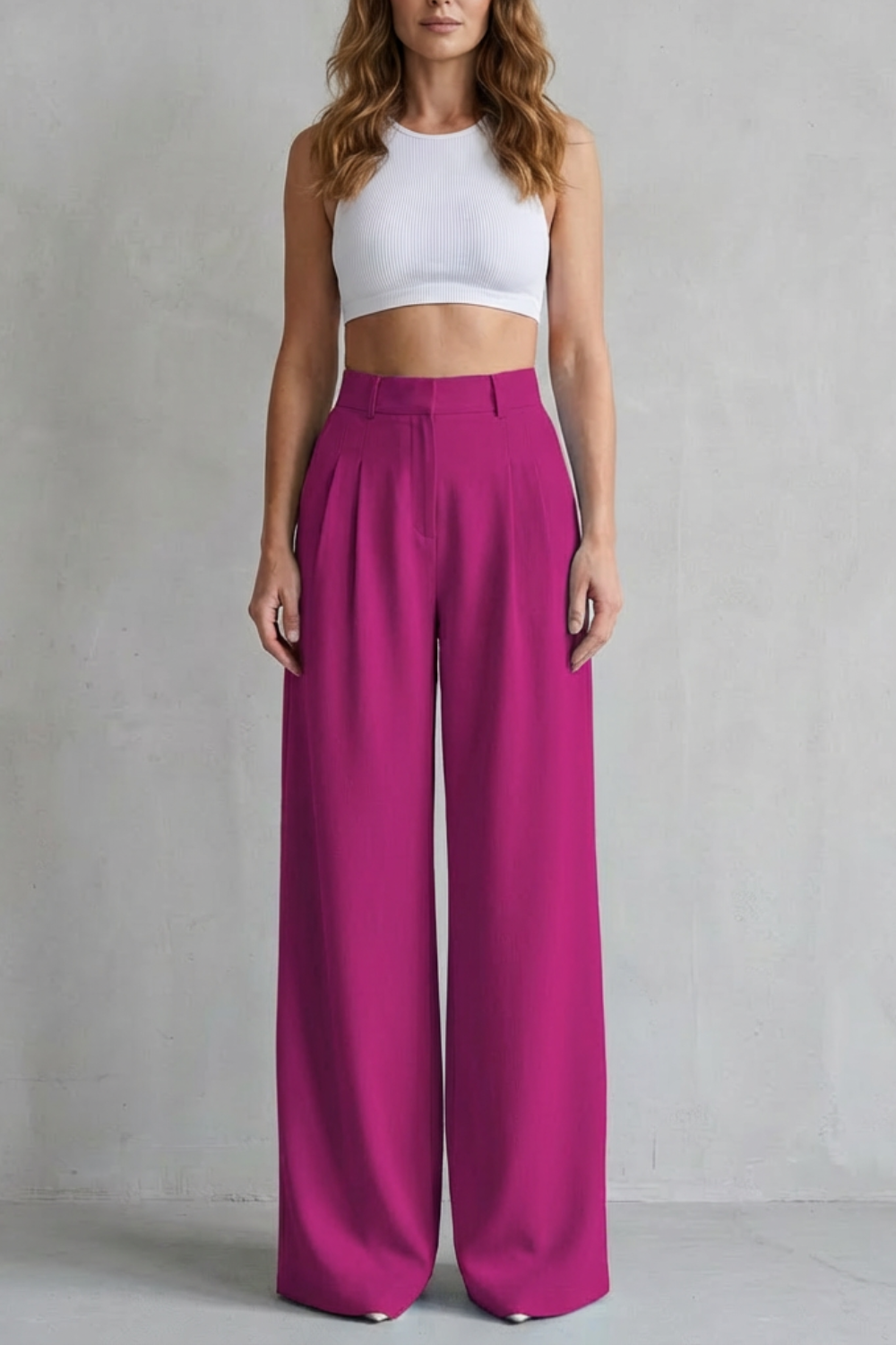 Phoebe draped wide leg tailored trousers – image 9