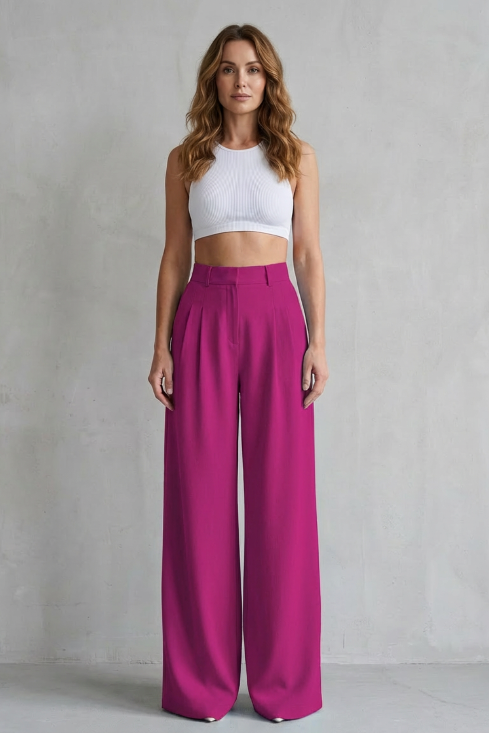 Phoebe draped wide leg tailored trousers – image 10