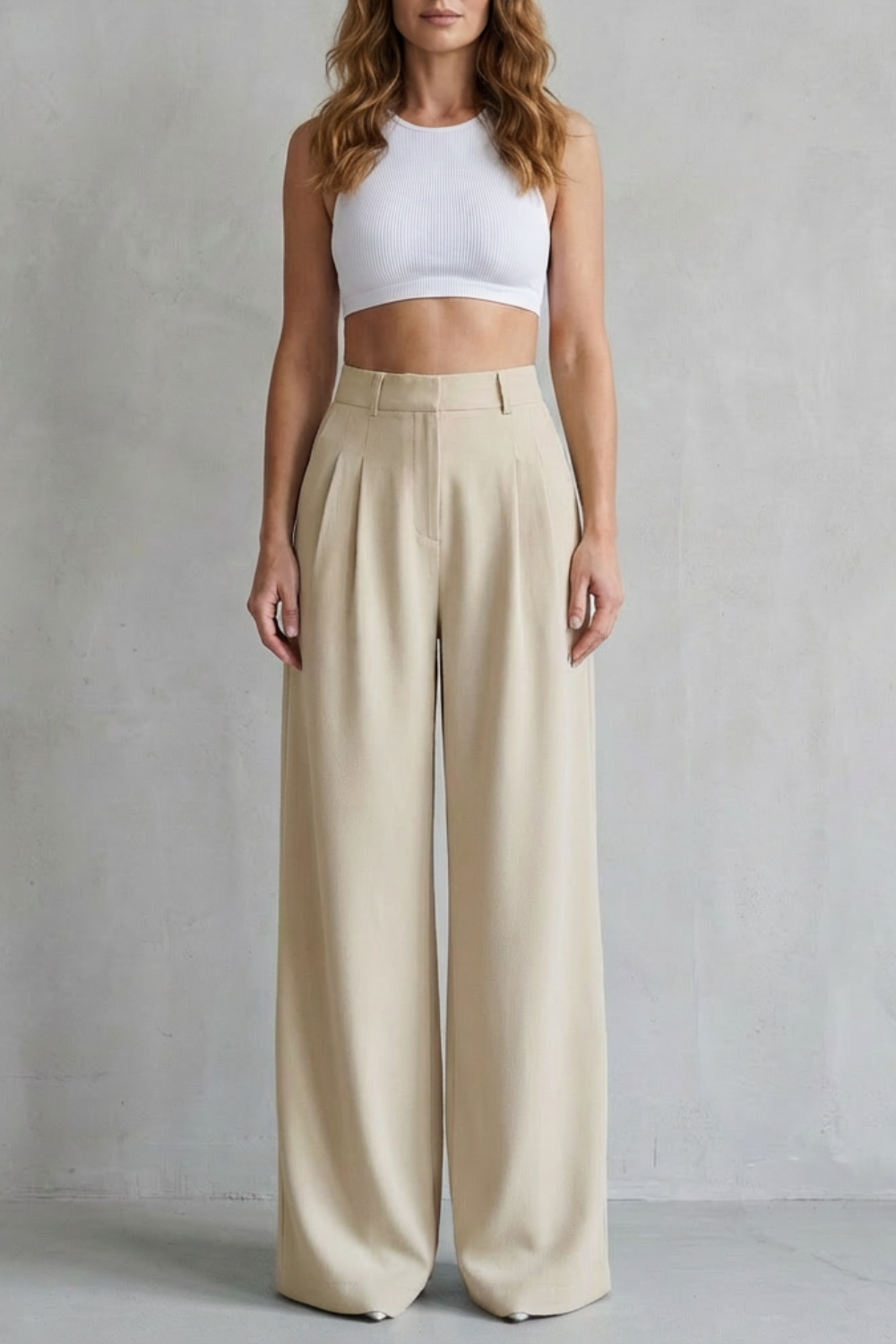 Phoebe draped wide leg tailored trousers – image 11