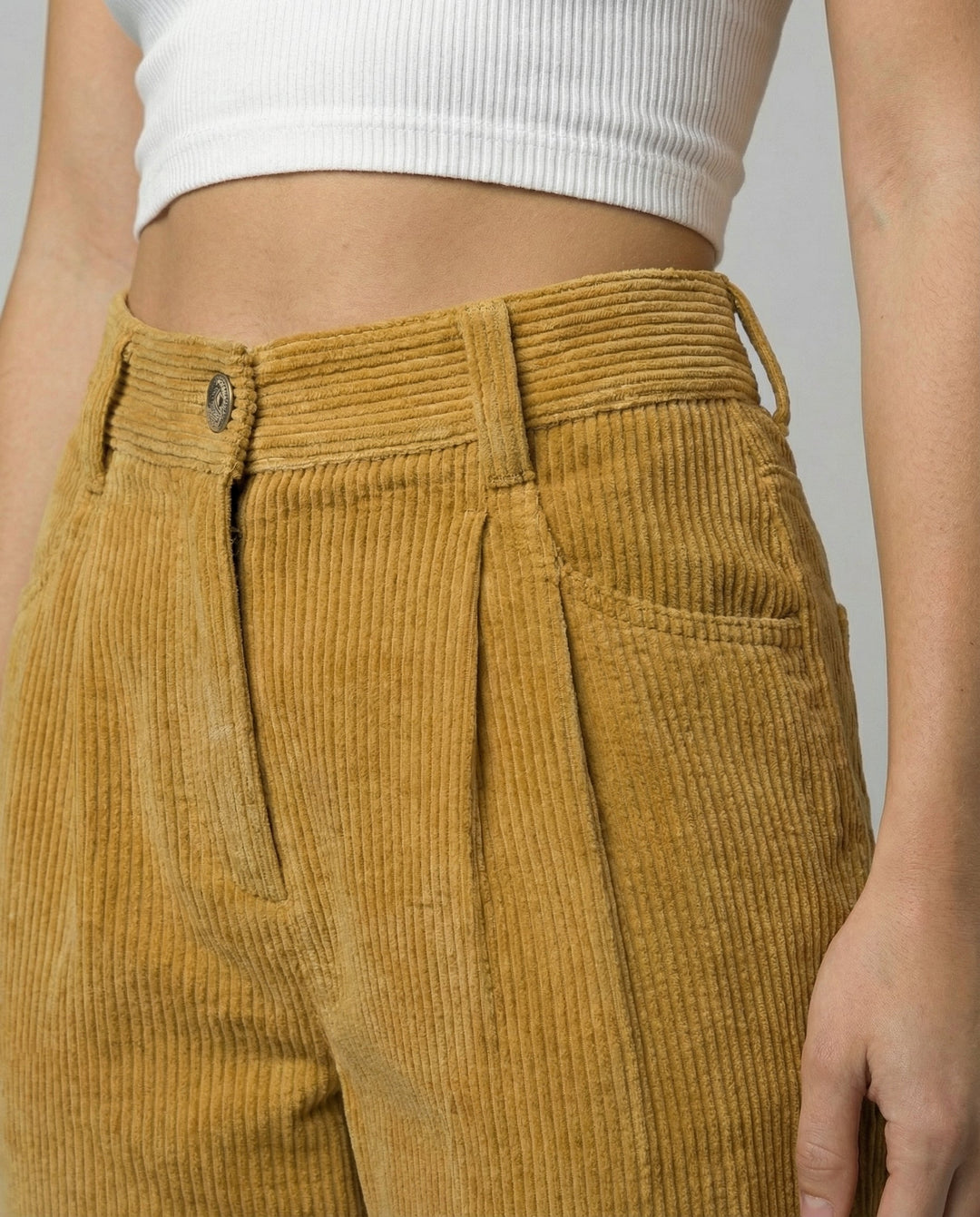 Jenna elastic waist corduroy trousers – image 5