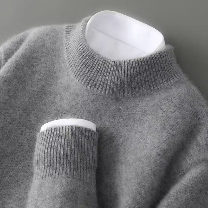 Rosa crew neck jumper, ribbed neck detail