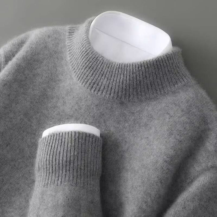 Rosa crew neck jumper, ribbed neck detail