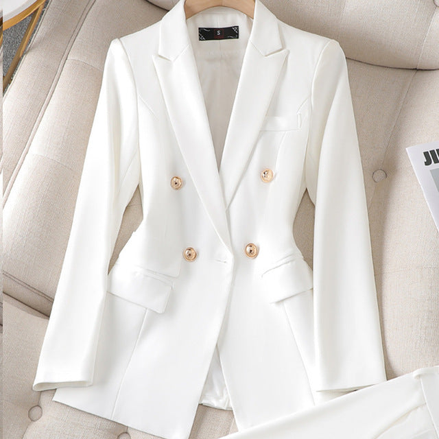 Lucy double breasted blazer and wide leg trouser set – image 6