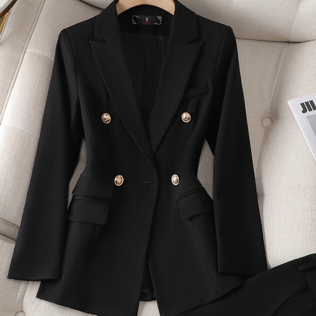 Lucy double breasted blazer and wide leg trouser set – image 7