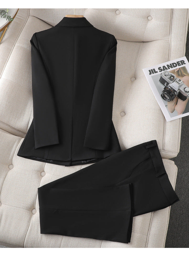 Lucy double breasted blazer and wide leg trouser set – image 9