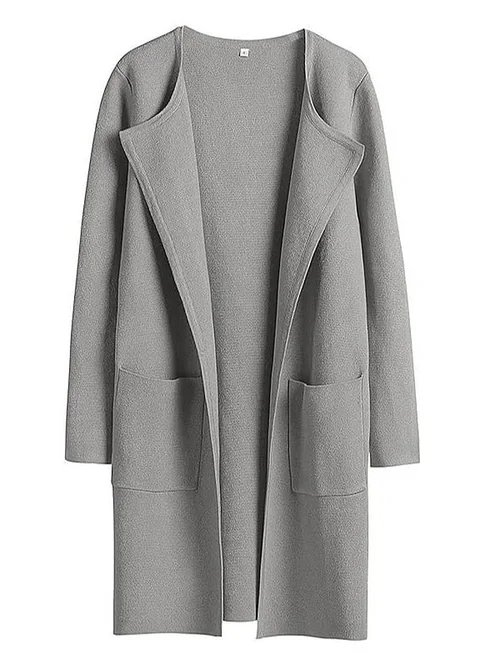 Heidi classic coat with wide lapels – image 10