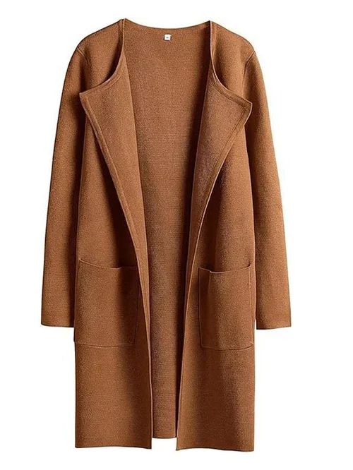 Heidi classic coat with wide lapels – image 12