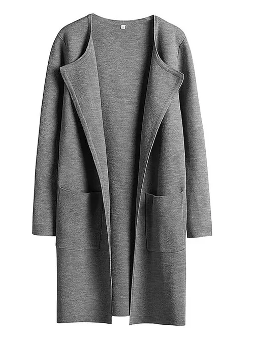 Heidi classic coat with wide lapels – image 15