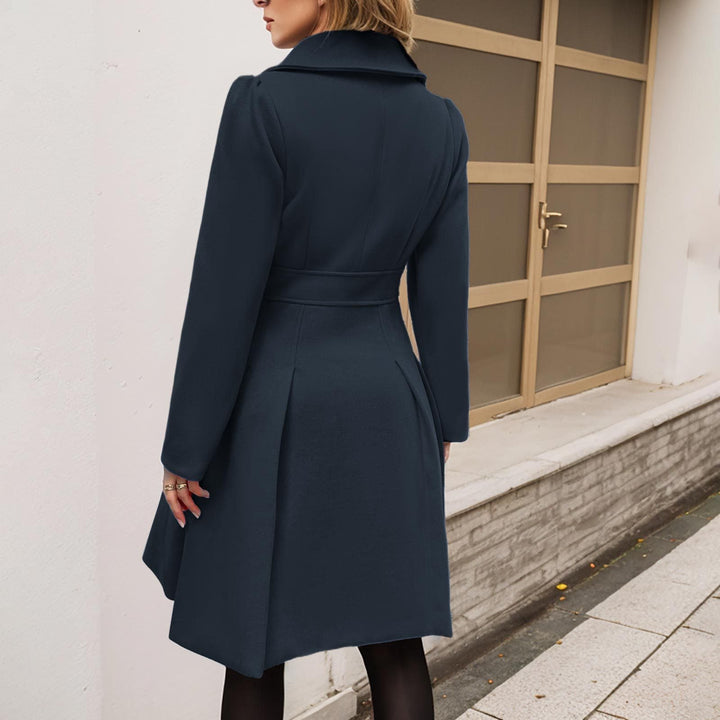 Marguerite | Elegant Longline Coat with Pockets