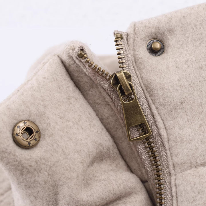 Mabel padded jacket, pocket detail