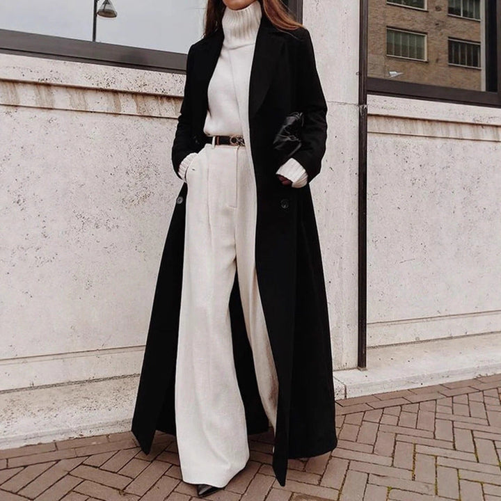 Juliet longline coat with pockets