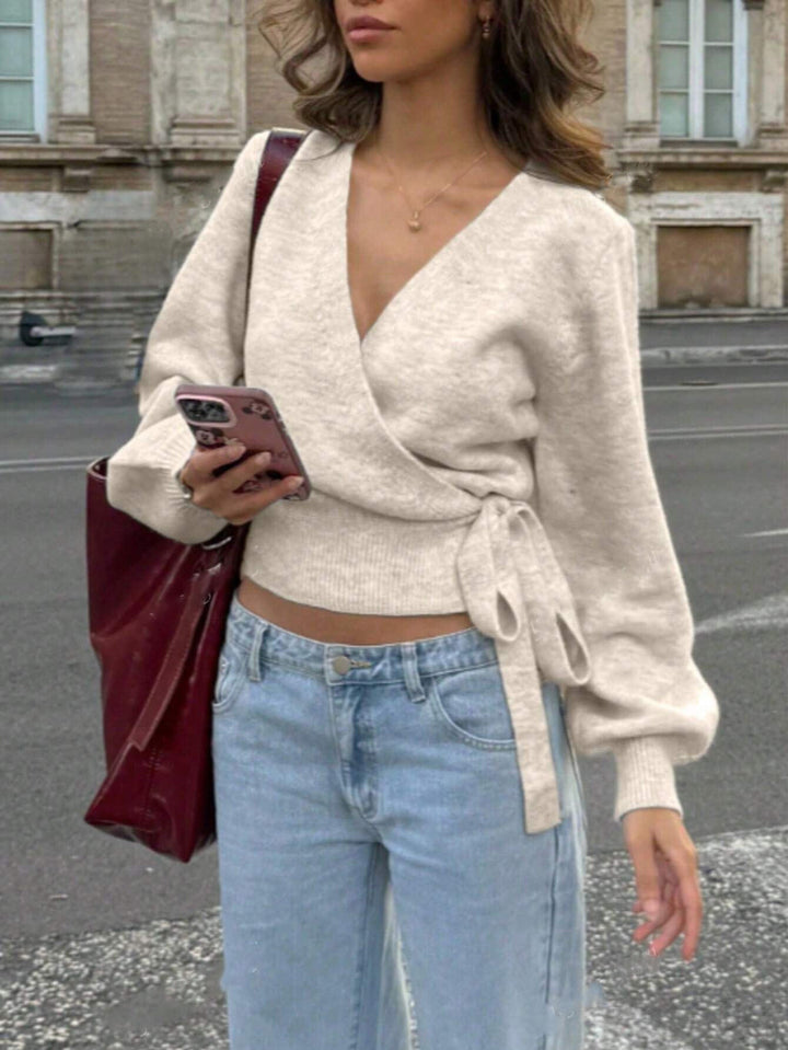Isolde | Elegant Belted Wrap Cardigan