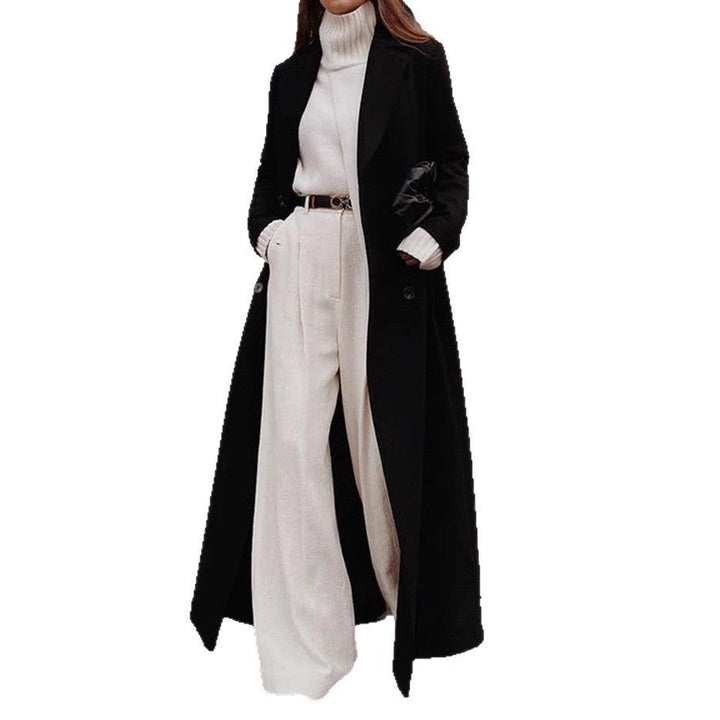 Juliet longline coat in burgundy